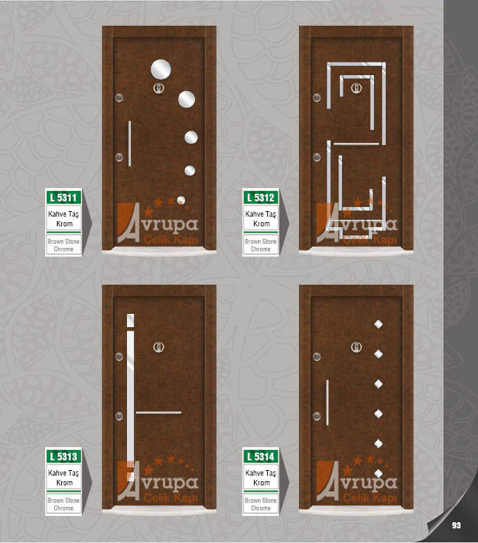 Çelik kapı premium krom modeller. İstanbul